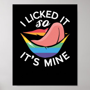 Poster Le Mois Des Gay pride LGBT Je L'Ai Laissé Tellemen