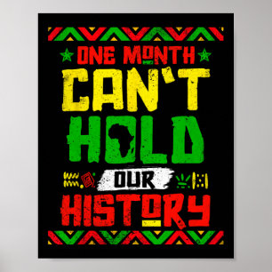 Poster Le mois ne peut pas tenir notre histoire Africain