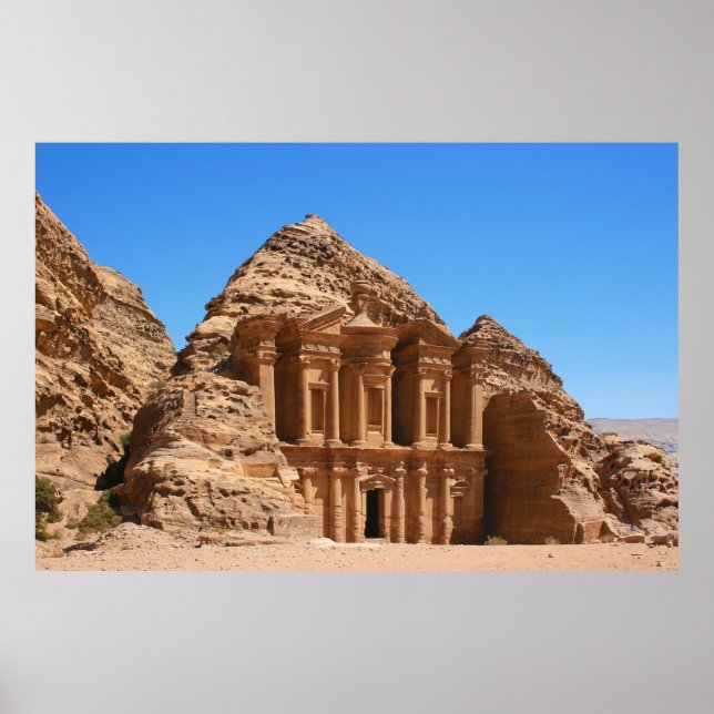 Poster Le monastère Petra Jordan (Devant)