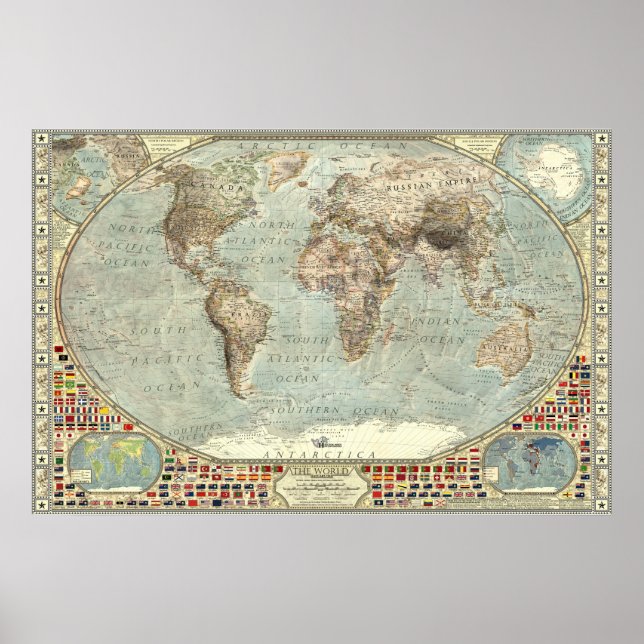 Poster Le monde - 1914 (Devant)