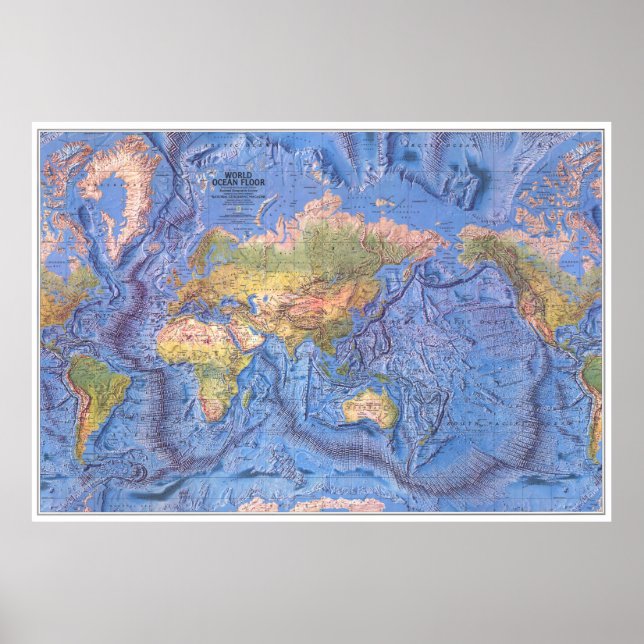 Poster " Le Monde : 1981/aujourd'hui - OCEAN Plan du sol  (Devant)