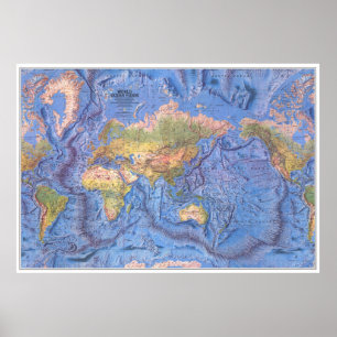 Poster " Le monde : 1981/aujourd'hui - Plan du plancher .