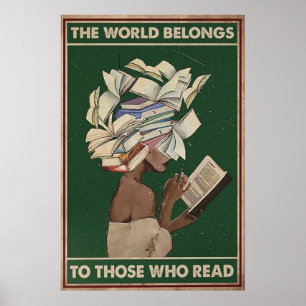 Poster Le Monde Appartient À Ceux Qui Lisent