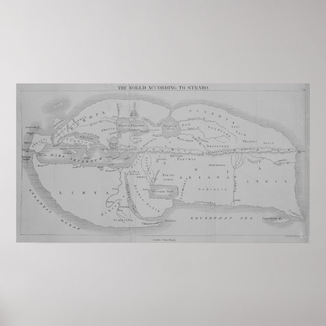 Poster Le monde selon Strabo (Devant)