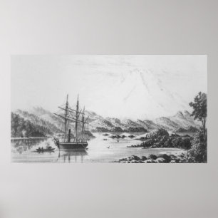 Poster Le mont Burney des îles Otter