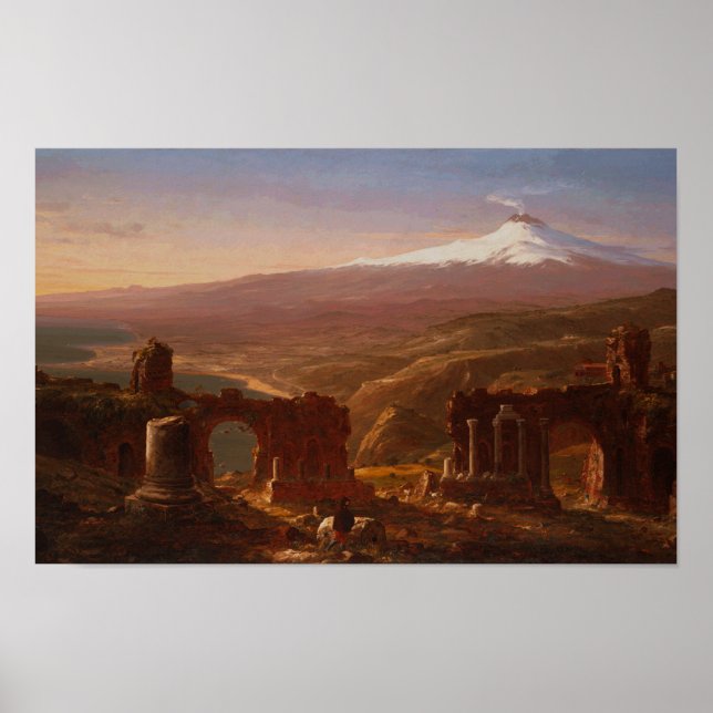 Poster Le mont Etna (Devant)