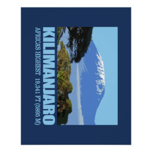 Poster Le mont Kilimandjaro
