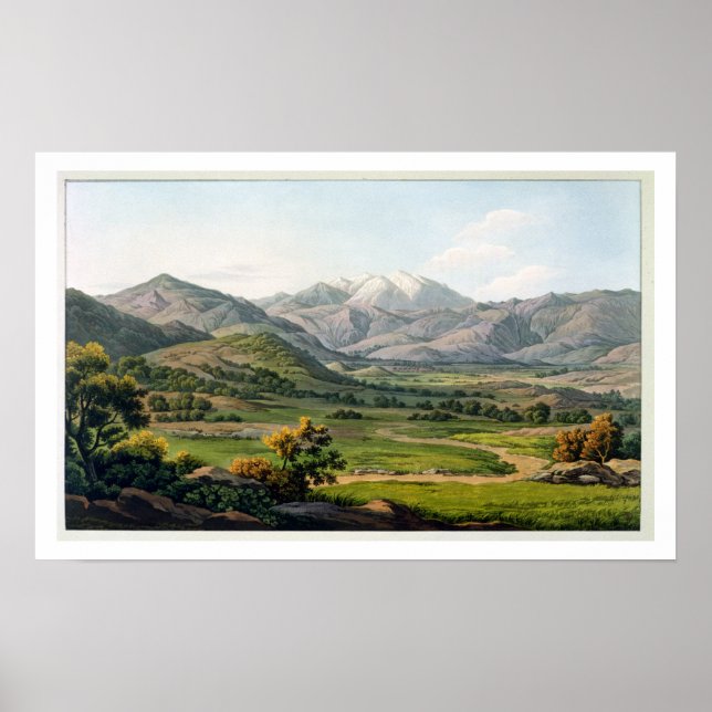 Poster Le mont Olympe, vu entre Larissa et Baba, p (Devant)