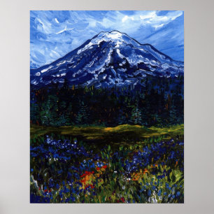Poster Le mont Rainier