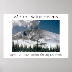 Poster Le Mont Saint Helens - Pré-Éruption