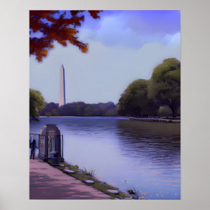 Poster Le Monument National à Washington D.C.