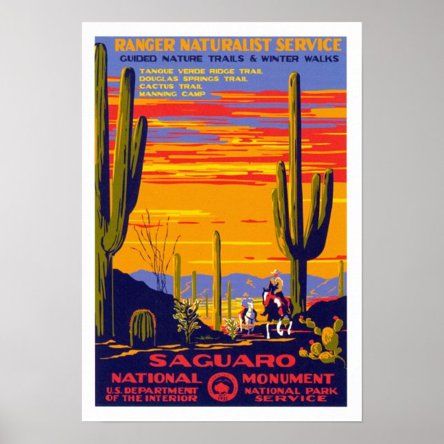 Poster Le monument national du Saguaro (Devant)