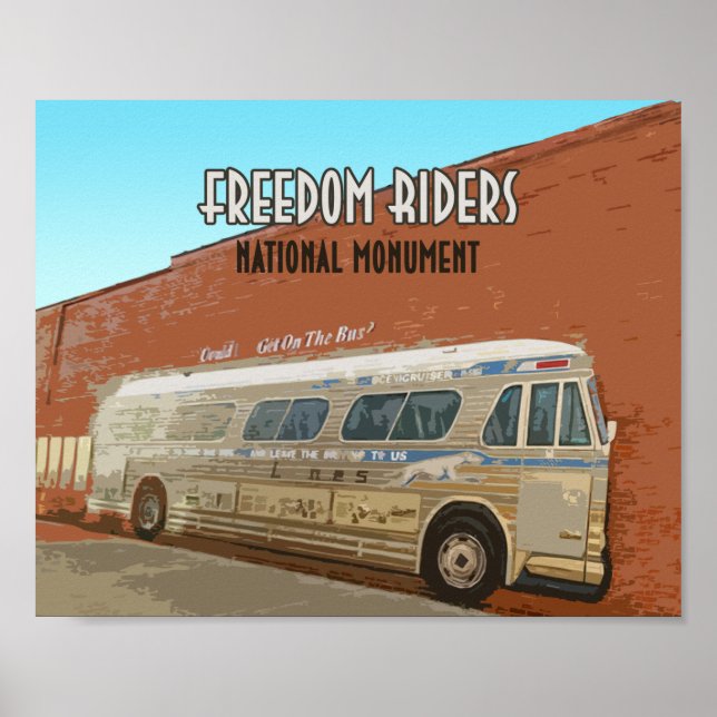 Poster Le monument national Freedom Riders Alabama (Devant)