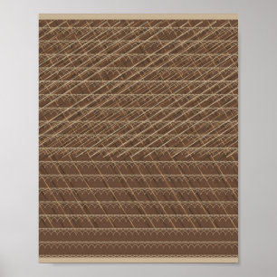 Poster Le motif de vent et de pluie