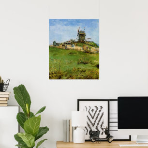 Poster Le Moulin de la Galette par Vincent van Gogh