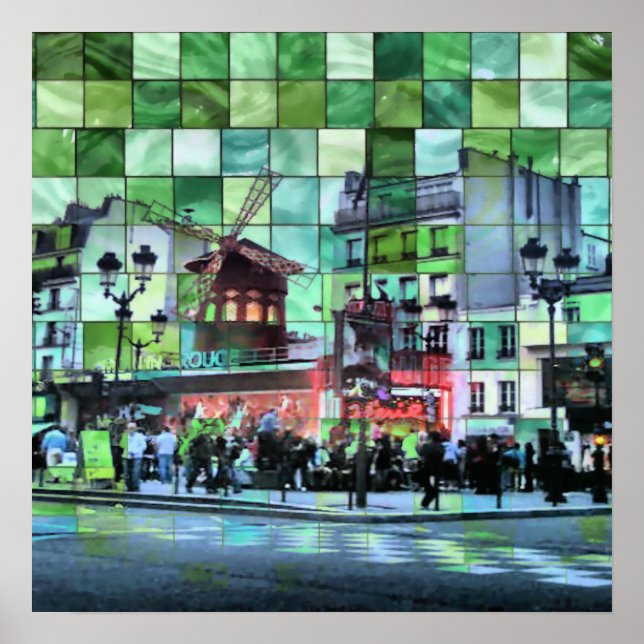 Poster le moulin rouge (Devant)