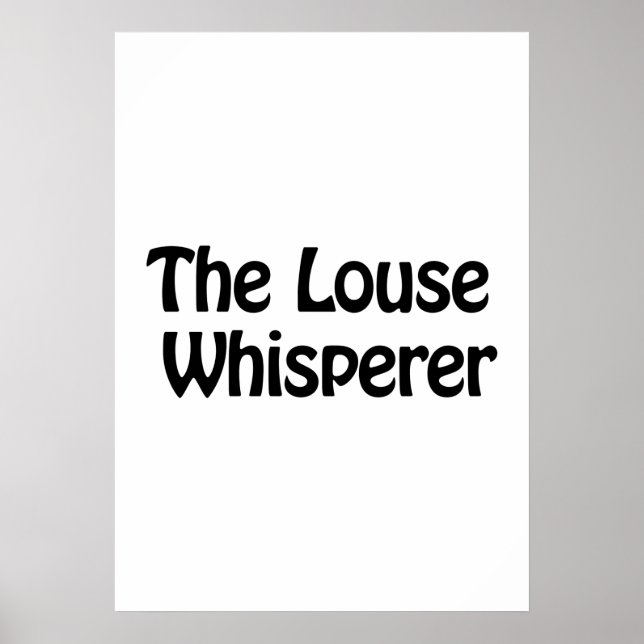 Poster le murmure de la louse (Devant)