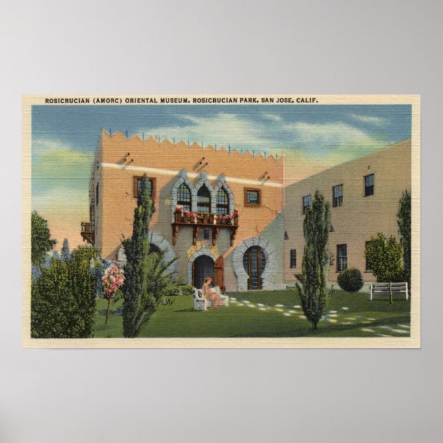 Poster Le musée oriental du parc de Rosicrucian (Devant)