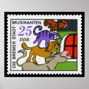 Poster Le musicien merveilleux de Bremer 25 RDA 1971