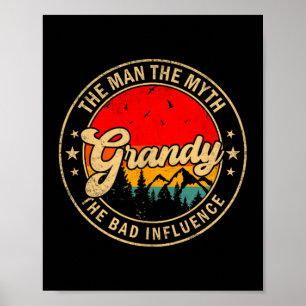 Poster Le Mythe Grandy Mauvaise Influence Vintage