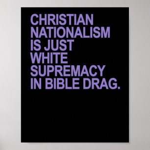 Poster Le Nationalisme Chrétien N'Est Qu'Une Suprématie B