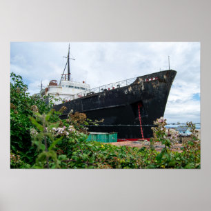 Poster Le navire abandonné TSS Duke of Lancaster