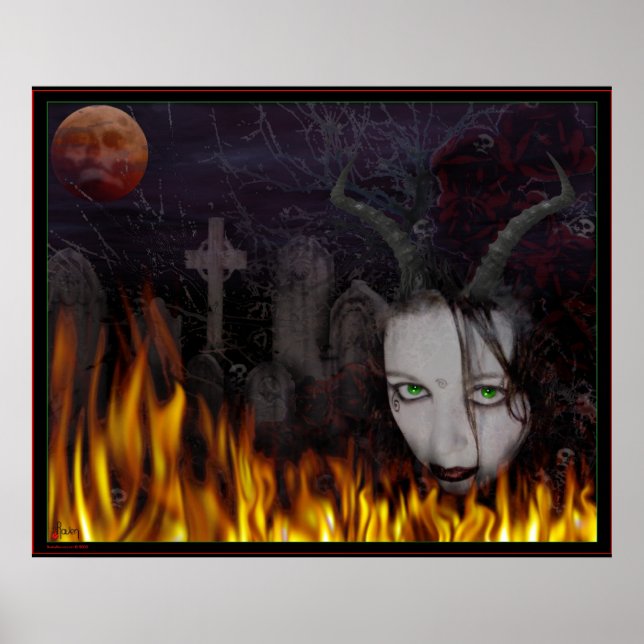 Poster Le Necromanceur du diable (Devant)