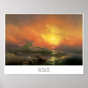 Poster Le neuvième waterscape de paysage marin d'Ivan