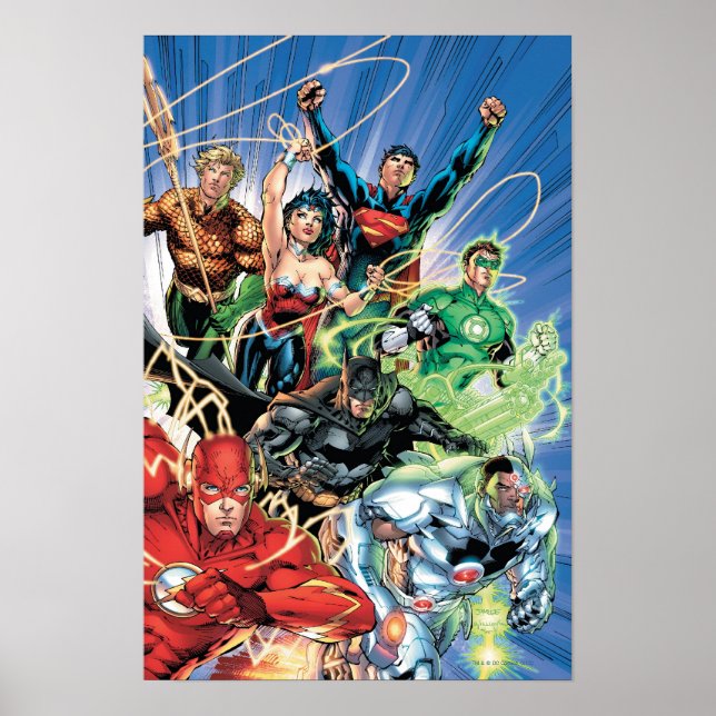 Poster Le New 52 - Justice League #1 (Devant)