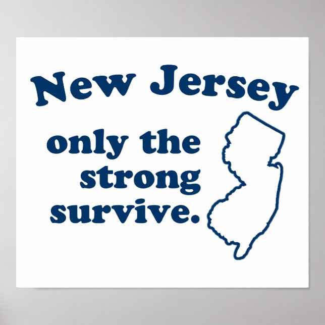 Poster Le New Jersey Seule La Forte Survie (Devant)