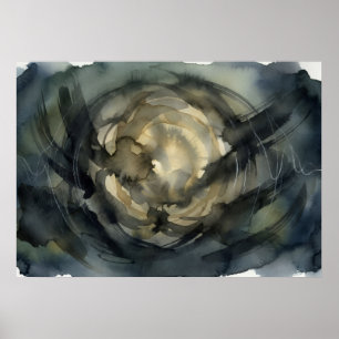 Poster Le nid spiralé de l'art mural du devenir silencieu