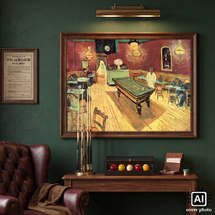 Poster Le Night Cafe, Place Lamartine par Vincent van Gog