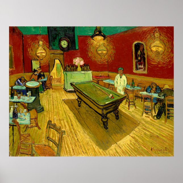 Poster Le Night Cafe Vincent Van Gogh (Devant)