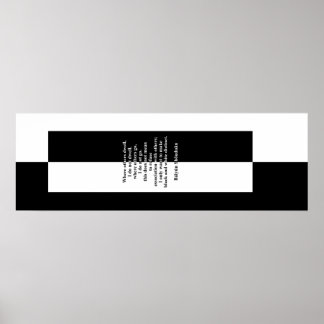 Poster Le noir et blanc de Báiyún