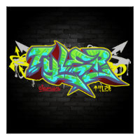 Le nom Tyler en graffiti