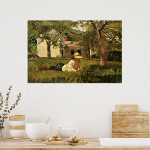 Poster Le Nooning par Winslow Homer