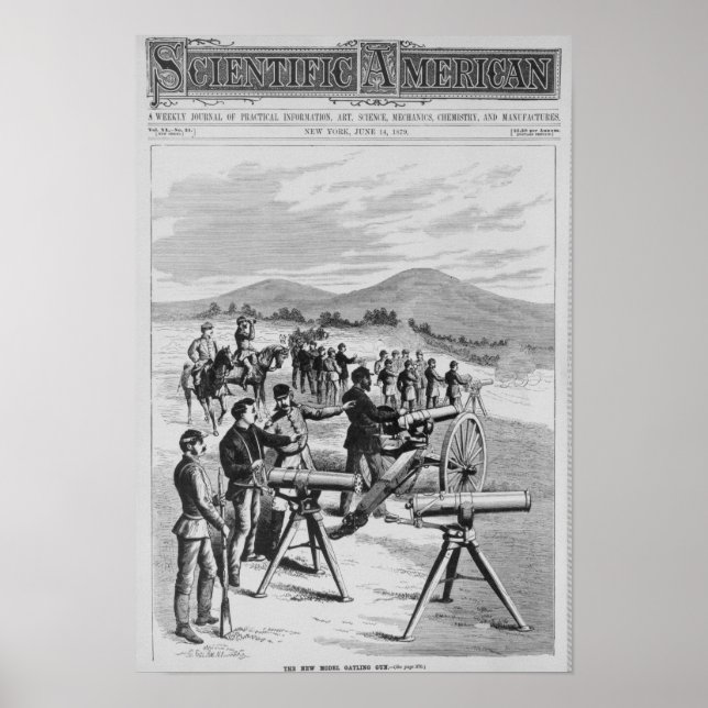 Poster Le nouveau modèle Gatling Gun (Devant)