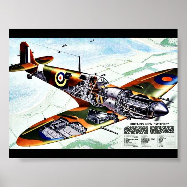 Poster Le nouveau Spitfire britannique (Devant)
