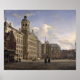 Poster Le nouvel hôtel de ville, Amsterdam, 1668