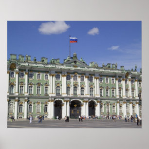 Poster Le palais d'hiver de Saint-Pétersbourg, Russie (R