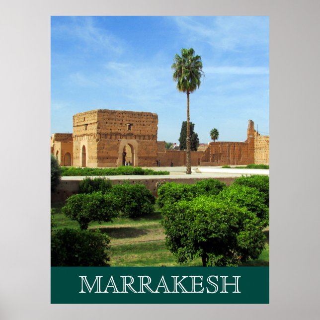 Poster le palais el badi marrakech (Devant)