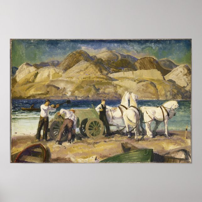 Poster Le panier de sable de George Bellows (Devant)