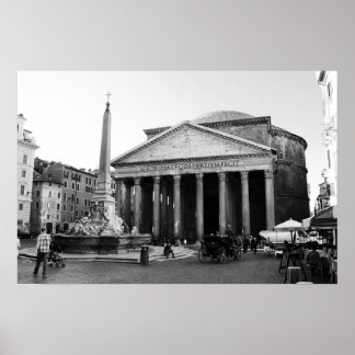 Poster Le Panthéon à Rome, Italie