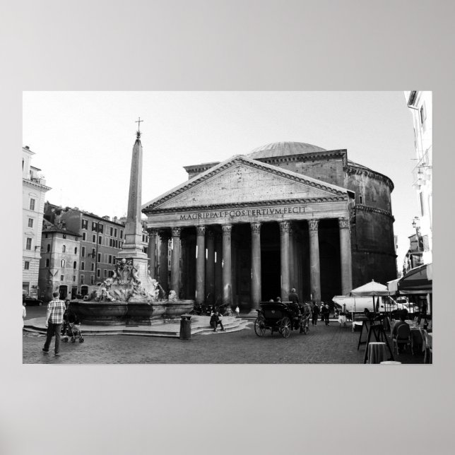Poster Le Panthéon à Rome, Italie (Devant)