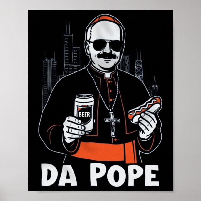Poster Le Pape de Chicago Leo Xiv da Pope (Devant)