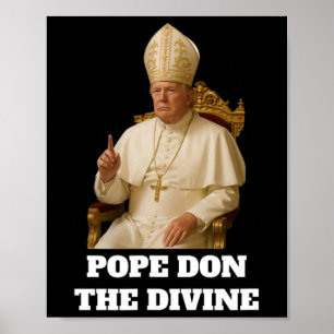 Poster Le Pape Donald Trump Le Divin