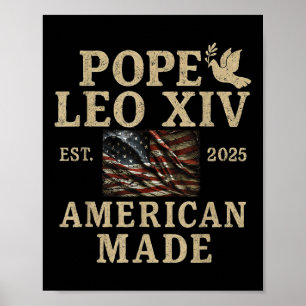 Poster Le Pape Leo Xiv Funny Rendre la grandeur du Vatica