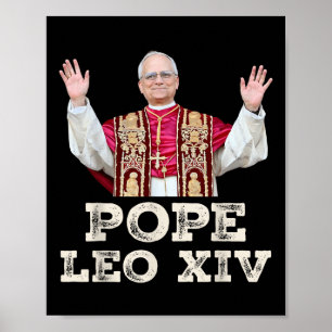 Poster Le Pape Leo Xiv Robert Francis Prévost Premier Amé