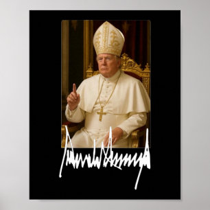 Poster Le pape Trump amusant président américain Trump Va