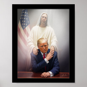 Poster Le pape Trump drôle Trump Vatican Christian Retro 